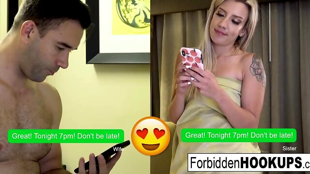 Step siblings hook up on a dating app and still fuck like crazy