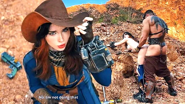 Public Cosplay: Oral and Sex for Water