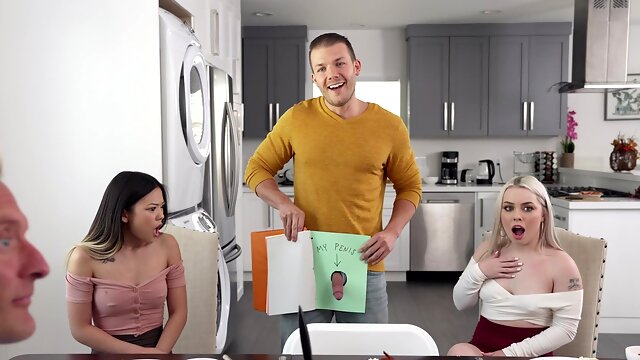 Asian hotties Clarke and Codey join forces with the seductive Lulu for a steamy FFM threesome