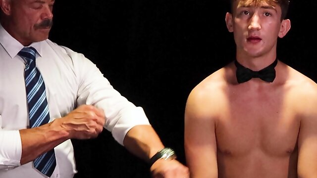 Sub twink sucks Master massive cock