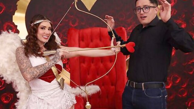 Graceful Sara Blondes silicone tits action