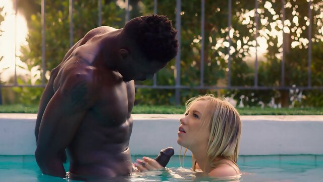 Bailey Brooke gets her blonde pussy pounded by a huge, dark dick