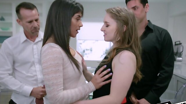 Cleo and Brooks raunchy rendezvous turns fiercely filthy with four eager participants