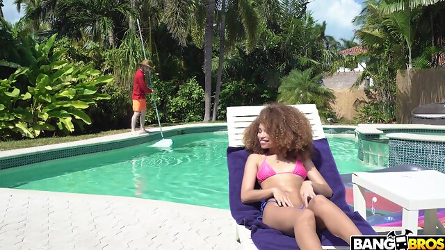 Seduces The Pool Guy - Cecilia Lion