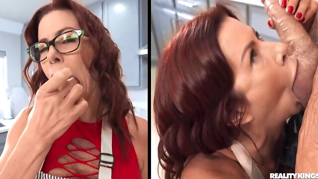 Serving Hot Pie To The Neighbor: Big Titted Redhead MILF Alexis Fawx and Scott Nails Part 2