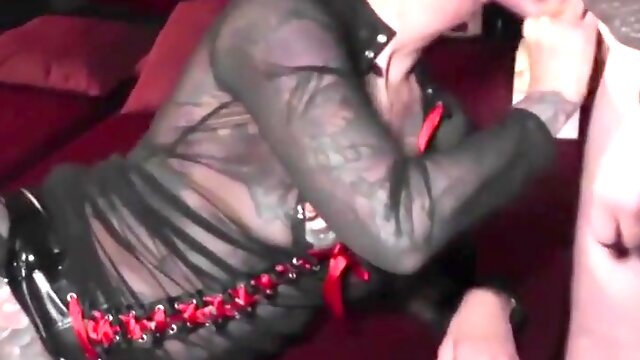 Tattoogirl Cleo In An Adult Movie Theater