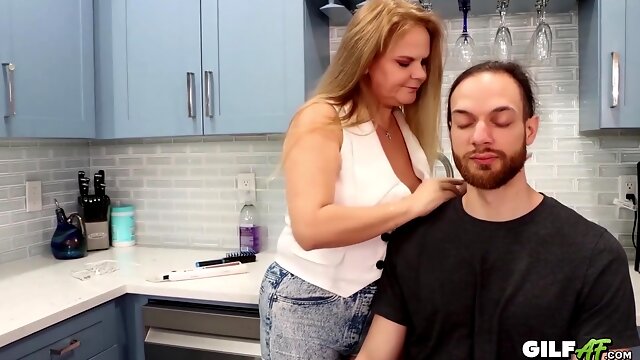 Gilf Hottie Micky Lynn Tit Fucks And Gets Pussy Banged Raw