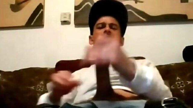 Torned Boy Jerks His Fat Schlong to a Web cam Ejaculation
