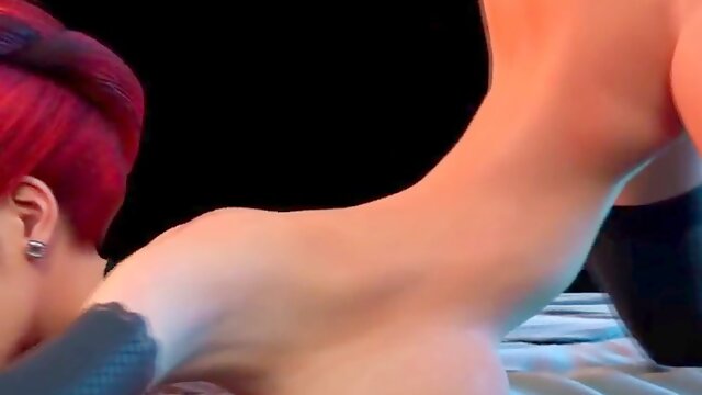 Futanari transgender princess Threesome Operation: Two Shemales fuck chick