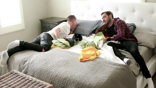 Stepmom Brandi Love spitroasted by her stepsons