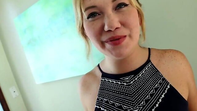 ThisGirlSucks - Hot Freckled Blonde (Zelda Morrison) Sucks Huge Cock