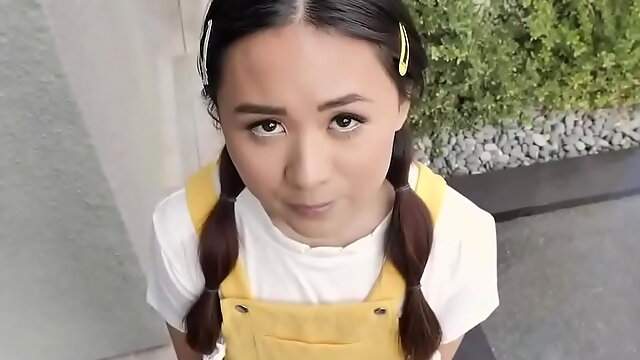 Cute Little Asian Teen Fucked By Her Neighbor Couple