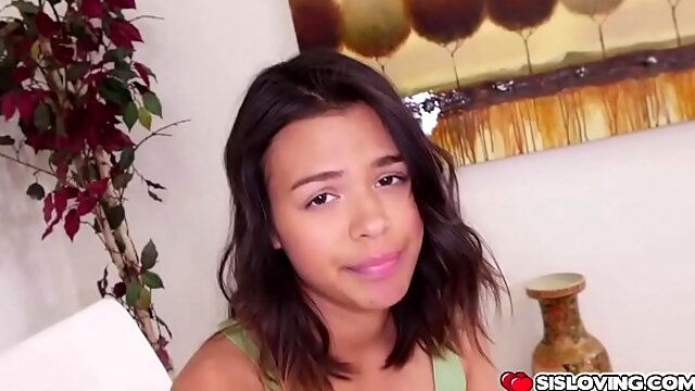 Kat Arina riding her stepbros big cock on top