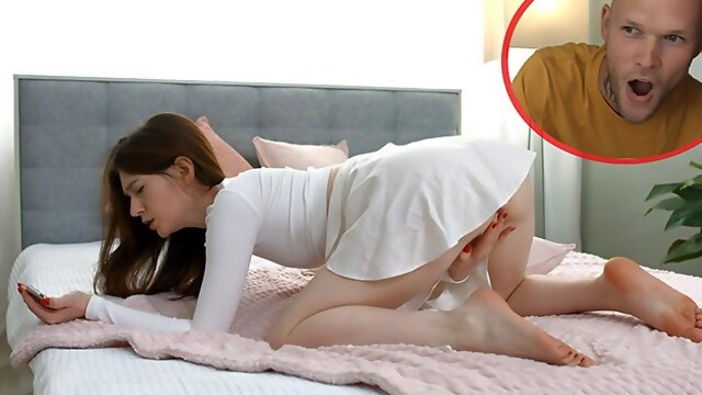 Hot Pearl - Caught my GF masturbating and fucked her