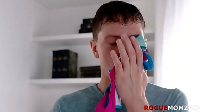 Pervert stepBROTHER sniffs stepSISTERs lacy panty