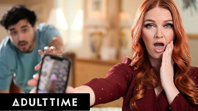 ADULT TIME - Ginger STEPMOM Marie McCray Says- OMG Is That Your DICK PIC?!