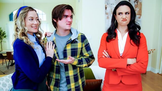 Gorgeous missionary pose fuck with hot Penny Barber and River Lynn