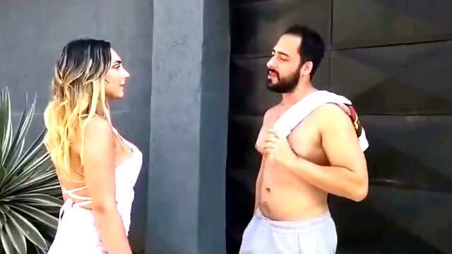 Thick blonde shemale fucked by the repairman