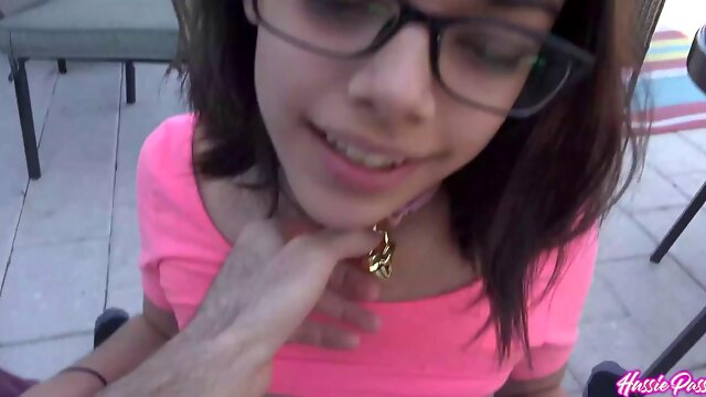 Harmony Wonders Massive Cock Deepthroating in Debut POV Blowjob with Brick Dangers Big