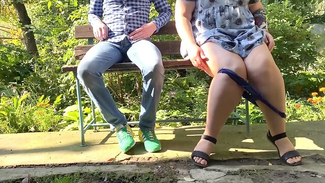 Public outdoor, tampon, hot stepmom