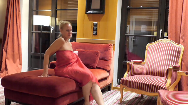 Blonde Mature Wife Enjoys Sex After Walk