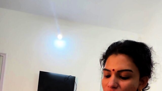 Indian MILF surprises stepson with handjob and blowjob