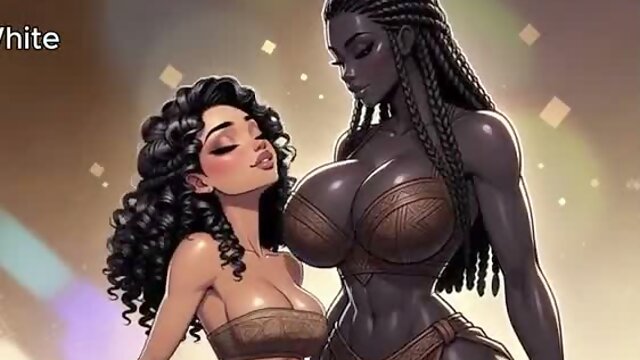 Ai Big Black Cocks, Ebony Black, Shemale, Cartoon