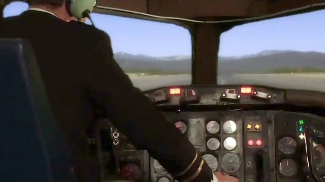 Flight crew indulge in wild cabin pleasures with striptease and passionate rides