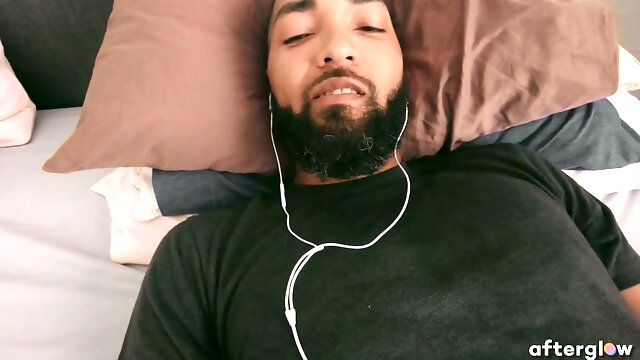 Long-distance couple shares passionate fingering and masturbation over a live video call