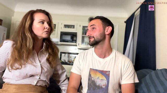 Curvy PAWG therapist Violette Blakk gets intimate with Jacob Coldwater during a steamy roleplay session