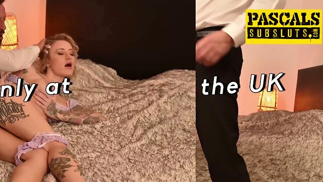 British dominant Pascal White controls two submissive women in a bondage session