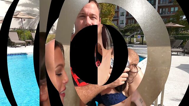 Sabina Rouge Nikki Zee and April Olsen ride and squirt in a steamy bisexual bathroom threesome