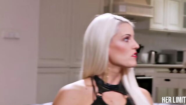 Perfect Blonde Cute Milf Moms Big Butt Bound for Brutal Anal Pounding, Slammed Deep Before