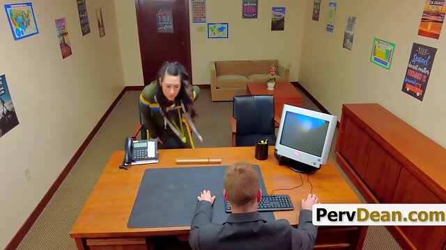 Principal takes students stepmom Isabel Love hard on school desk then office