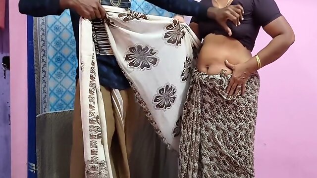 Mature Indian woman submits to commanding lover on a straw mat
