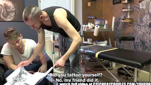 Fetching Orgy For currency In A Tat Studio