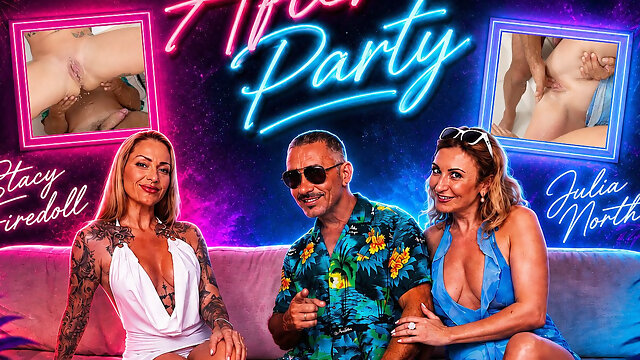Stacy Firedoll & Julia North - Wild After Party VR
