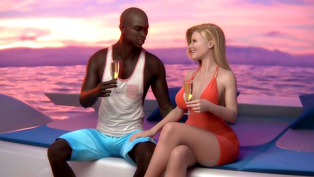 Hanrej, Creampie, Vacker, Fru, Stor Svart Kuk