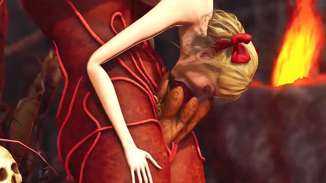 Inferno. hot porno in hell. satan fucks hard a young stunning woman