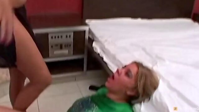 Lesbian Babe Dominates with Swallowable Sexy Feet