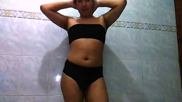 Small Tits, Femboy, Latina, Solo