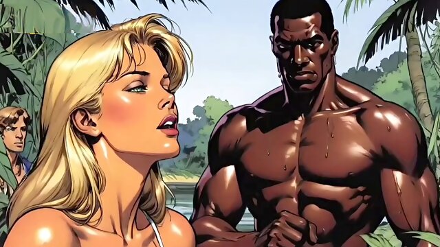 Dibujos Animados, Cornudos, Penes Negros Grandes, Esposa