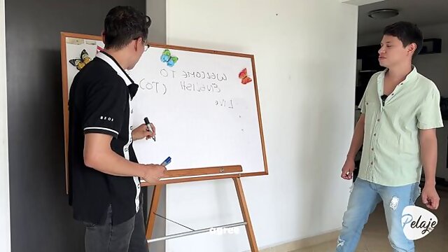 Teacher Tries to Motivate With Rewarding Blowjobs and Bareback Anal