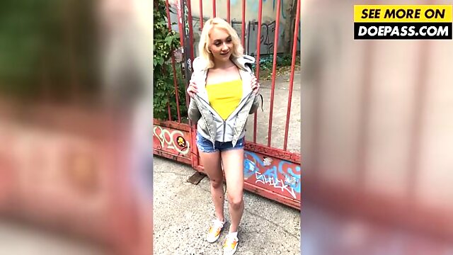 Marylin Sugar poses through a street shoot on the streets of Berlin