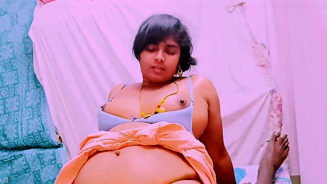 Indian aunty, in telugu, deep throat