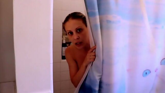 Stepmom Catches Stepson Spying On Her In Shower Sucks His Cock 720p - Cherie Deville