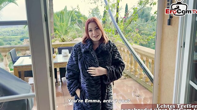 German chubby Teen next door meet and fuck at real Userdate POV