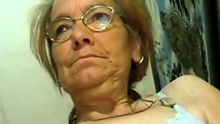 Scrawny Old Granny does like a Cock