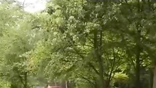 English couple dogging with Omar in the forest