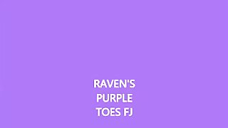 Purple Toes Footjob